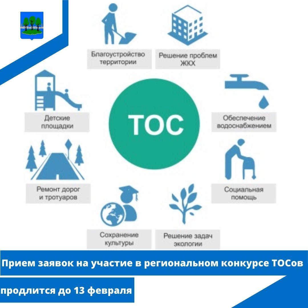 Прием заявок на участие в региональном конкурсе ТОСов продлится до 13 февраля.