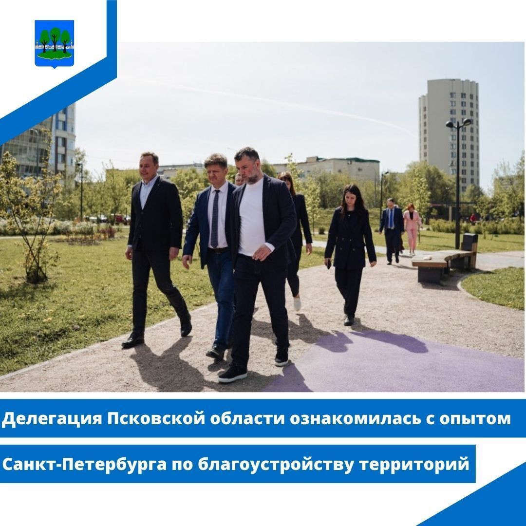Делегация Псковской области ознакомилась с опытом Санкт-Петербурга по благоустройству территорий.