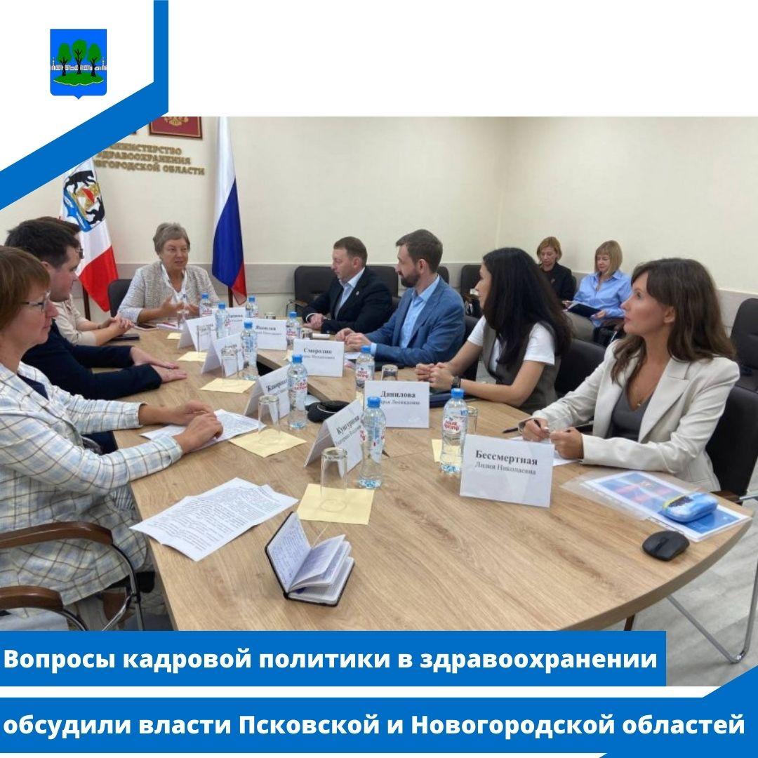Вопросы кадровой политики в здравоохранении обсудили власти Псковской и Новогородской областей.
